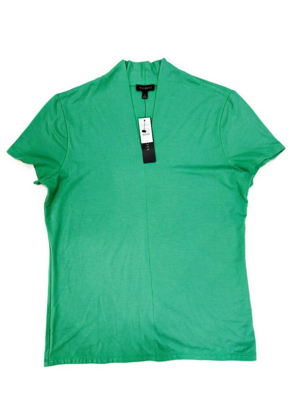 Talbots Green Stretch Knit Top Size Small NWT (004)